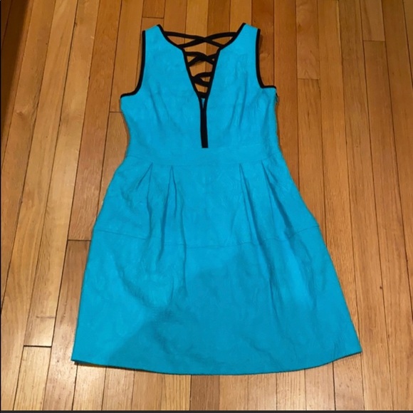 Nanette Lepore x Bergdorf Goodman  Turquoise Dress - Picture 2 of 8